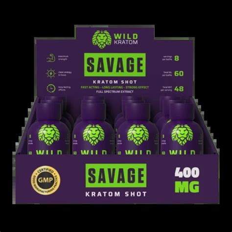 Buy Wild Kratom Savage Ultimate Strength Kratom Shot Kratomgala