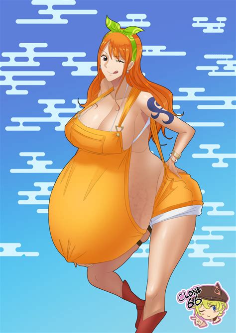 Rule 34 1girls Big Belly Clone66 Female Female Only Hyper Belly Nami Nami One Piece One