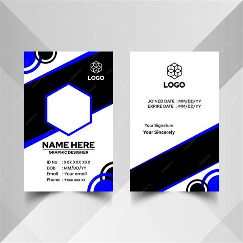 plain white id card 6
