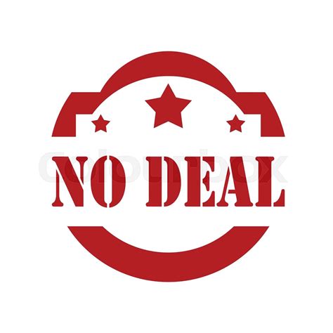 No Deal Stamp Stock Vector Colourbox