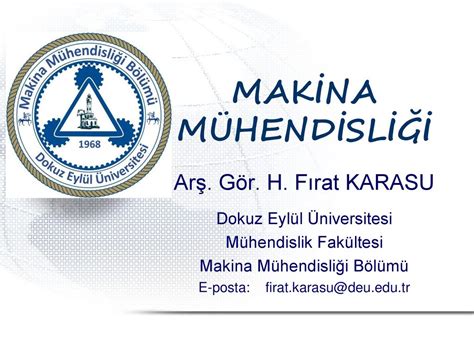 Mak Na M Hend Sl Ar G R H F Rat Karasu Dokuz Eyl L Niversitesi