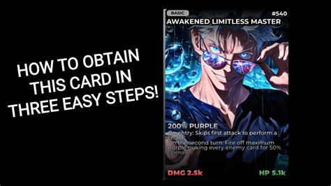 Anime Card Clash Awakened Limitless Master - Obtaining The Gojo Quest ...