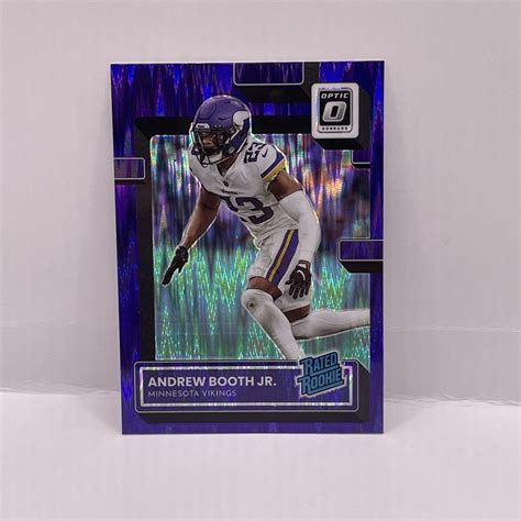 2022 Donruss Optic Andrew Booth Jr Rated Rookie Purple Shock 264