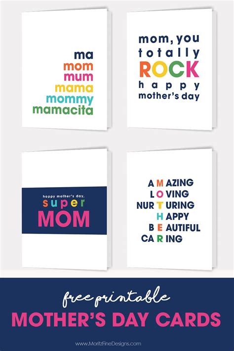 Celebrate Mother's Day with these adorable printable cards