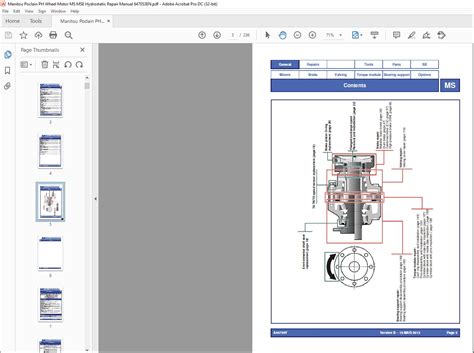 Manitou Poclain Ph Wheel Motor Ms Mse Hydrostatic Repair Manual