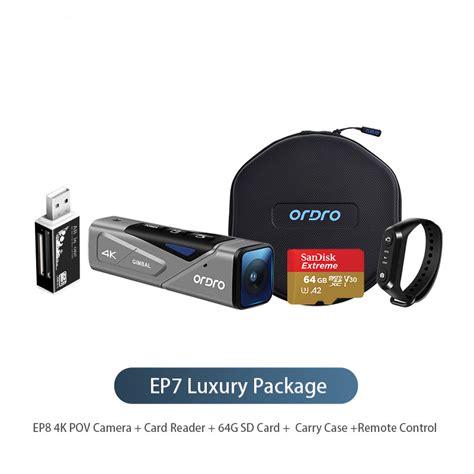 ORDRO EP7 FPV Wearable Action 4K POV Camcorder （Best Combination）+ Free ...