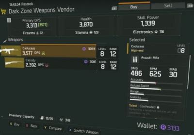 The Division Weapons Vendor Orcz The Video Games Wiki