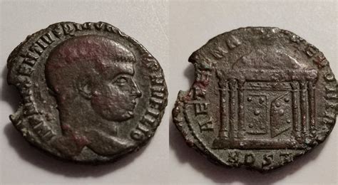 Roman Empire Divus Romulus died AD 309 Æ Follis Ostia Catawiki