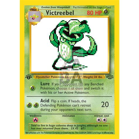 Victreebel Game Sprite Custom Pokemon Card Zabatv