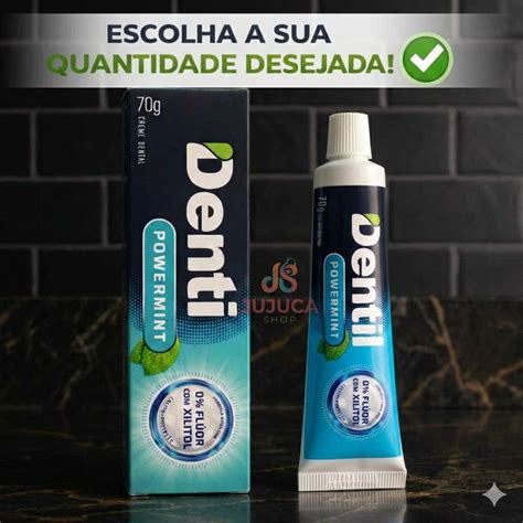 Melhor Creme Dental Sem Fluor - CREME DENTAL DENTIL SEM FLUOR COM XILITOL 70G ADULTO | Shopee Brasil