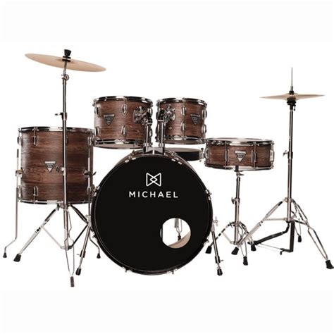 Bateria Acústica Tons 10 12 Caixa 13 Surdo 14 Bumbo 18 c Kit