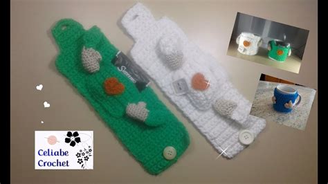 Funda Cubre Tazas En Crochet Ganchillo Diy Youtube