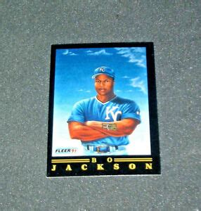 1991 BO JACKSON Fleer PRO VISIONS Baseball Insert Card 5 KANSAS CITY