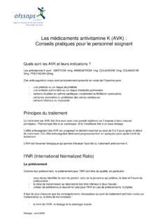 Les M Dicaments Antivitamine K Avk Conseils Pratiques