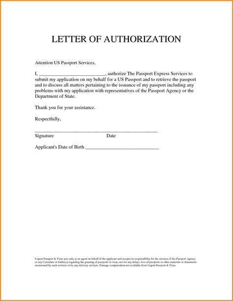 Authorized Signatory Letter Sample