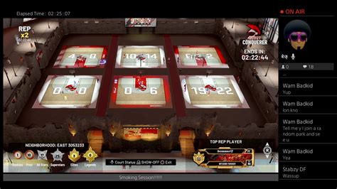 JGood271 S Live PS4 Broadcast NBA 2K20 Grind Court Conqueror 2x REP