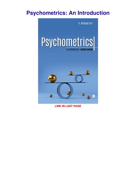 Ppt Pdf Read Online Psychometrics An Introduction Powerpoint