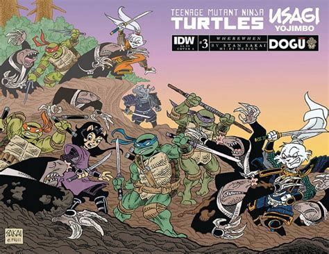 Teenage Mutant Ninja Turtles Usagi Yojimbo Wherewhen 4ri C Idw Publishing Comic Book