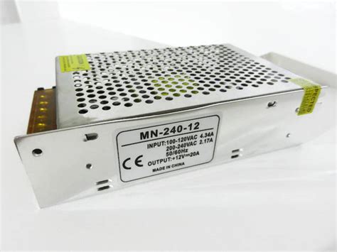 MN-240-12 Блок питания 12В 20А 240Вт 200×110×50 мм, цена 540.56 грн ...