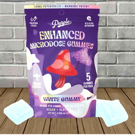 Purple Enhanced Microdose Mushroom Gummies Great Cbd Shop