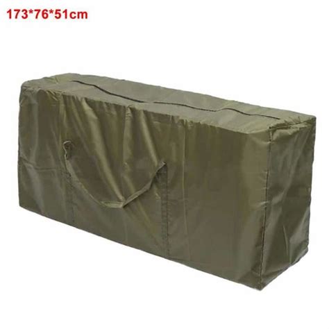 Sac de rangement pour coussins de meubles d extérieur 210D Vert armée