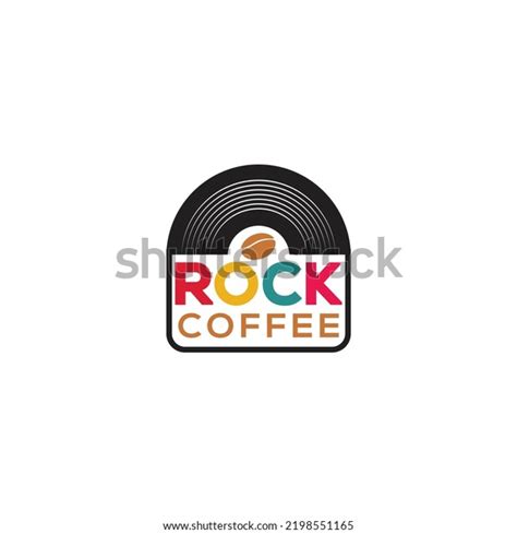 Retro Rock Coffee Logo Vector Template Stock Vector (Royalty Free ...