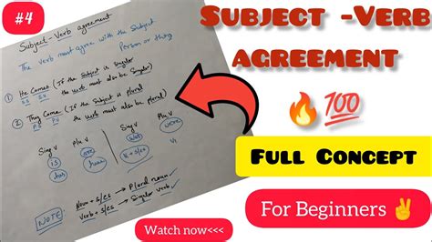 Subject Verb Agreement English Grammar Concept Rules For Ssc