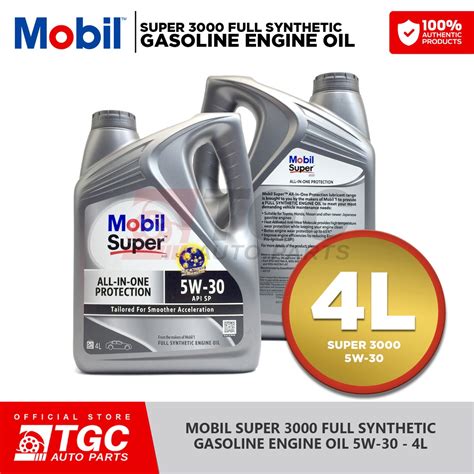 Mobil Super W Fully Synthetic Gasoline Engine Oil Liters