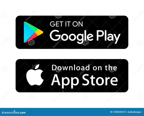 Google Play And App Store Cartoon Vector | CartoonDealer.com #84639331