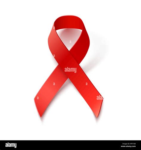 Vector Red Ribbon - AIDS and HIV Awareness Symbol Stock Vector Image ...