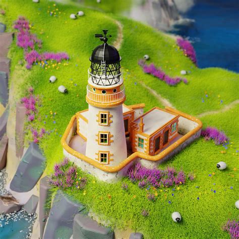 Neist Point Lighthouse Finished Projects Blender Artists Community