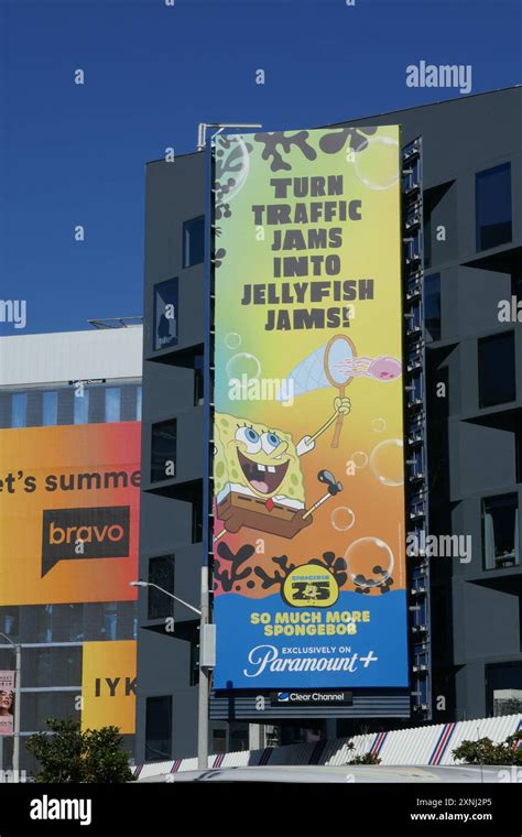 Los Angeles California Usa 31st July 2024 Spongebob Squarepants