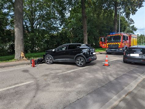 Moselle Accident Jouy Aux Arches Un Bless L Ger