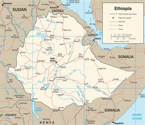 Ethiopia Maps | Maps Of Ethiopia - Printable Map Of Ethiopia ...