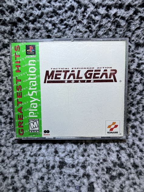 Metal Gear Solid PS1 [Greatest Hits] Tested and Working No Manual ...