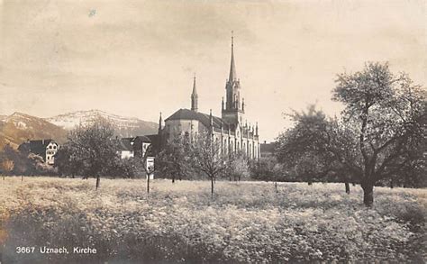 Uznach Kirche Ansichtskarten Shop Ak Fundus