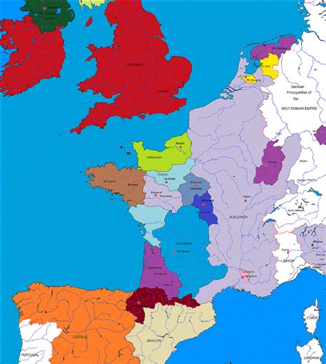 Kingdom Of Burgundy Map