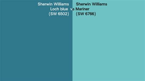 Sherwin Williams Loch Blue Vs Mariner Side By Side Comparison