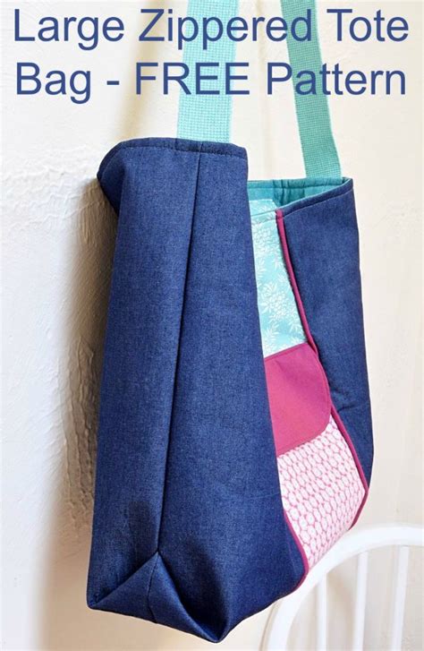 Tote Bag With Zipper Top Sewing Pattern Semashow