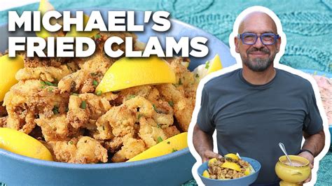 Michael Symon S Fried Clams With Tartar Dipping Sauce Symon Dinner S