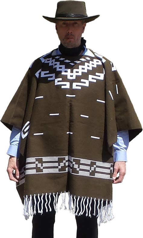 Straightline Clint Eastwood Style Spaghetti Western Cowboy Brown Poncho