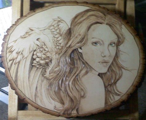 Angel By Aliehs On Deviantart Art Projects Cool Artwork Wood Burning Patterns