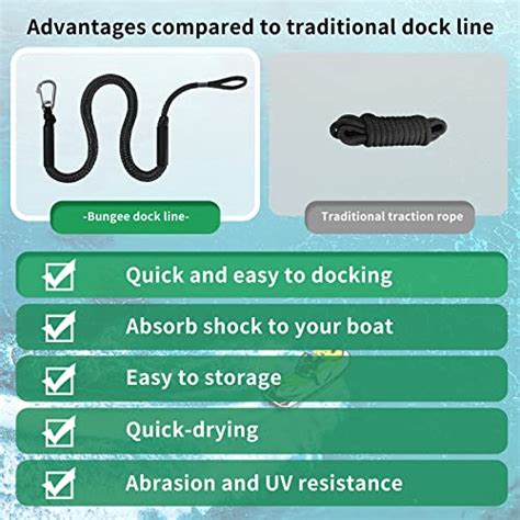 Snapklik Dockmoor Bungee Dock Lines For Boats Marine Mooring