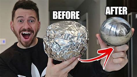 Giant Mirror Polished Japanese Aluminum Foil Ball Challenge How To