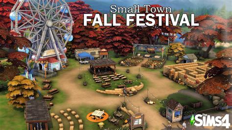 FALL FESTIVAL Sims 4 Speed Build NoCC YouTube