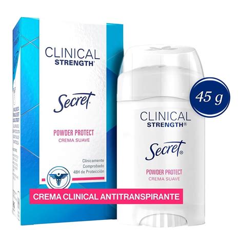 Desodorante Secret Clinical Strength Powder Protect En Crema Suave Para