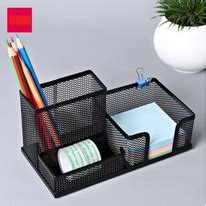 Office Desk Organizer Pen Ballpen Pencil Holder Container Metal Stand