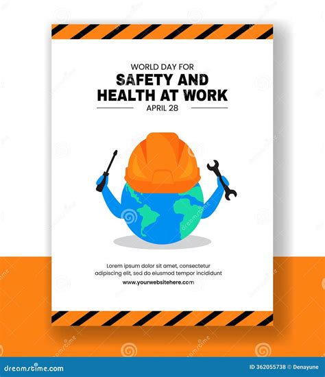 Vertical Poster Template for Workplace Safety and Employee Protection