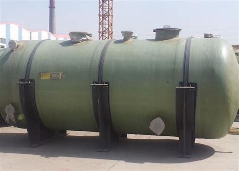 Horizontal FRP Expansion Chemical Tank Manufacturing Water Oil