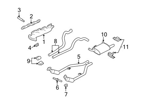 2008 Ford Mustang Catalytic Converter 5 4 LITER Mustang 5